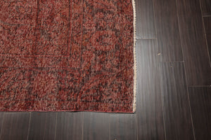 9x12 Rust Hand Knotted Distress Quality 100% Wool Peshawar Modern & Contemporary Oriental Area Rug