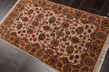 2’11” x 5’2" Hand Knotted 100% Wool Agra Traditional Oriental Area Rug Beige - Oriental Rug Of Houston