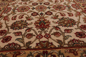 2’11” x 5’2" Hand Knotted 100% Wool Agra Traditional Oriental Area Rug Beige - Oriental Rug Of Houston
