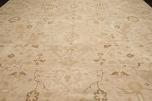 11'9"x17' Palace Beige Hand Knotted Oushak 100% Wool Traditional 200 KPSI Oriental Area Rug