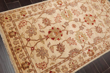 3’2” x 5’2" Hand Knotted 100% Wool Peshawar Traditional Oriental Area Rug Beige - Oriental Rug Of Houston