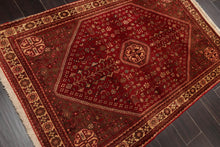 3’4” x 5’1" Hand Knotted Wool Vintage Abadehh 200 KPSI Oriental Area Rug Ruby - Oriental Rug Of Houston