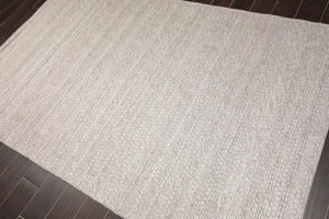 Multi Size Gray Hand Woven 100% Wool Flatweave Traditional Oriental Area Rug - Oriental Rug Of Houston