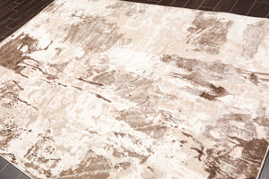 loomBloom 6'7" x 9' Lara Traditional Oriental Area Rug Tan, Cream, Brown - Oriental Rug Of Houston