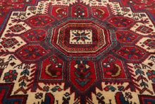 3’5” x 5’ Vintage Hand Knotted 100% Wool Bidjaar 250 KPSI Oriental Area Rug Red - Oriental Rug Of Houston