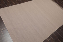 Multi Size Taupe Hand Woven Flatweave 100% Wool Traditional Oriental Area Rug - Oriental Rug Of Houston