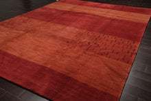 9x12 Raspberry Hand Knotted Tibetan Wool and Silk Michaelian & Kohlberg Modern & Contemporary Oriental Area Rug