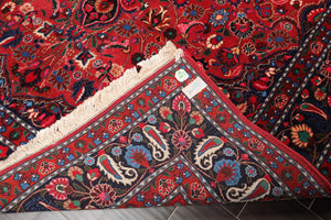 6'3'' x 8'11'' Hand Knotted Wool Bidjaar 200 KPSI Oriental Area Rug Rusty Red