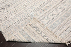 5' x 8' Hand Woven Wool Southwestern Flatweave Kilim Oriental Area Rug Beige