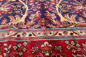 6'6'' x 9'10" Hand Knotted Wool Tabrizz Oriental Area Rug Royal Blue - Oriental Rug Of Houston