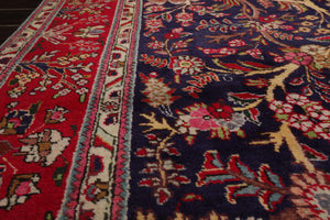 6'6'' x 9'10" Hand Knotted Wool Tabrizz Oriental Area Rug Royal Blue - Oriental Rug Of Houston
