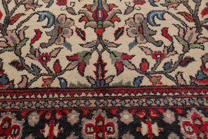 4' x 6'3'' Hand Knotted 100% Wool Vintage Saroukk Traditional Area Rug Beige - Oriental Rug Of Houston