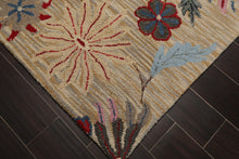 5' x 8' Handmade Wool Loop Pile Traditional Oriental Area Rug Transitional Beige - Oriental Rug Of Houston