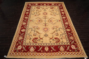 11x15 Palace Light Gold Hand Knotted 100% Wool Agra Arts & Crafts Oriental Area Rug