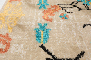 Beige Aqua Rust Color Persian rug patterns.
