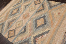 5’4” x 7’3 Hand Woven Natural Fiber Jute Southwestern Flatweave Kilim Area Rug