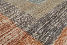 5’3” x 7’6” Hand Woven Natural Fiber Jute Modern Flatweave Kilim Area Rug Blue - Oriental Rug Of Houston