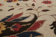 5' x 8' Handmade 100% Wool Loop Pile Traditional Oriental Area Rug Beige - Oriental Rug Of Houston