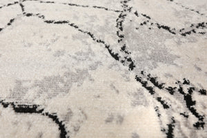 Beige Gray Black Color Polypropylene Lightning Modern & Contemporary Persian rug patterns.