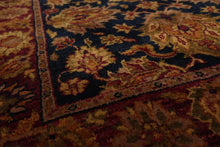 3’ x 5’3" Hand Knotted Wool Agra Traditional Oriental Area Rug Black, Burgundy - Oriental Rug Of Houston