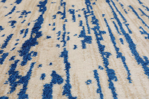 Blue Beige Color Machine Made Persian rug patterns.