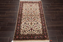 3’ x 5’ Hand Knotted Wool Traditional Indo Kashaan Oriental Area Rug Ivory - Oriental Rug Of Houston