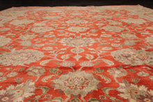 9x12 Coral, Beige Hand Knotted 100% Wool Peshawar Traditional Oriental Area Rug