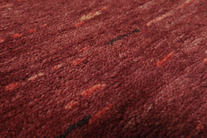 9x12 Rust, Coral Hand Knotted Tibetan 100% Wool Michaelian & Kohlberg Modern & Contemporary Oriental Area Rug Rust, Coral