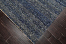 8' x 10' Hand Knotted 100% Wool Modern Oriental Area Rug Blue, Gray - Oriental Rug Of Houston
