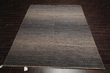 8' x 10' Hand Knotted 100% Wool Modern Oriental Area Rug Gray, Beige