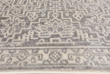 Gray Beige Color Machine Made Persian rug patterns.