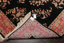 6' x 9' Hand Knotted 100% Wool Rare Romanian Saroukk Area Rug Black - Oriental Rug Of Houston