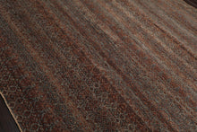 8' x 10' Hand Knotted 100% Wool Modern Oriental Area Rug Brown, Aqua, Gray