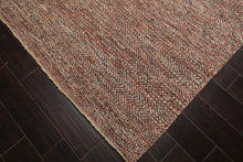 8' x 10' Hand Knotted 100% Wool Modern Oriental Area Rug Rust, Ivory, Gray