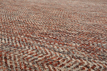 8x10 Rust, Ivory Hand Knotted 100% Wool Modern Oriental Area Rug - Oriental Rug Of Houston