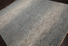 8' x 10' Hand Knotted 100% Wool Modern Oriental Area Rug Ivory, Blue, Aqua - Oriental Rug Of Houston