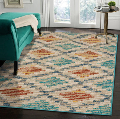 Turkish Bella Southwestern Multi Sizes Oriental Area Rug - Oriental Rug Of Houston