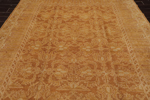 8'3'' x 11'3'' Wool Foundation Hand Knotted Wool Rare Egyptian Area Rug Brown - Oriental Rug Of Houston