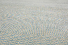 Multi Sizes Sea foam Hand Knotted Wool and Silk Modern Oriental Area Rug - Oriental Rug Of Houston