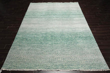 9’ x 12’ Hand Knotted 100% Wool Modern Oriental Area Rug Green, Beige, Gray - Oriental Rug Of Houston