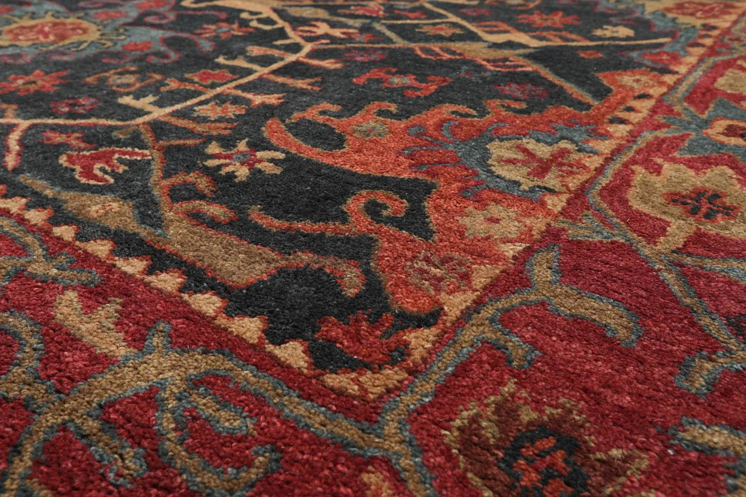 Multi Sizes Dark Blue Hand Tufted Persian Area Rug | Oriental Rug of ...