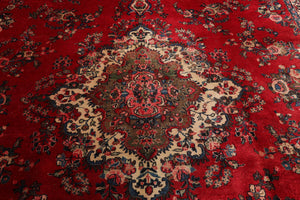 10'2'' x 20' Red, Charcoal Palace Hand Knotted 100% Wool Traditional Oriental Area Rug