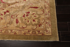 12'6''x17'11'' Palace Pistacchio, BeigeHand Knotted 100% Wool Chobi Peshawar Traditional Oriental Area Rug