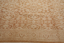 10' x 14' Hand Knotted Bespoke Antique Reproduction Wool Tibetan Oriental Rug Beige - Oriental Rug Of Houston