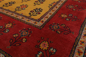 8'3'' x 9'10" Hand Knotted Wool Qashqaai Traditional 300 KPSI Oriental Area Rug Gold - Oriental Rug Of Houston