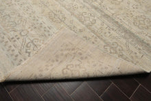 10' x14' Hand Knotted Wool Turkish Oushak Area Rug Transitional Grayish Beige - Oriental Rug Of Houston