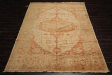 8’ x 10’4” Authentic Hand Knotted Wool Turkish Oushak Oriental Area Rug Beige - Oriental Rug Of Houston