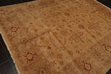 8’1" x 10’1” Authentic Hand Knotted Wool Turkish Oushak Oriental Area Rug Tan - Oriental Rug Of Houston