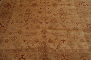 8’1" x 10’1” Authentic Hand Knotted Wool Turkish Oushak Oriental Area Rug Tan - Oriental Rug Of Houston