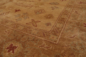 8’1" x 10’1” Authentic Hand Knotted Wool Turkish Oushak Oriental Area Rug Tan - Oriental Rug Of Houston